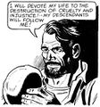 The 1st Phantom swearing the Oath of the Skull.